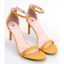 Yellow sandals on a high heel NF-31P Yelow 1