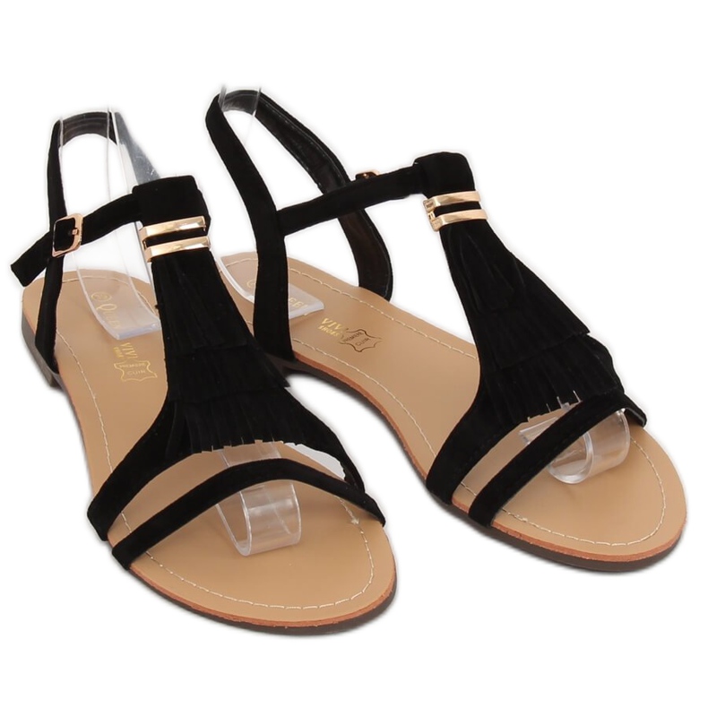 Black women's sandals 1-51 Black 2
