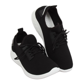 Black sports shoes 7762-Y Black 1