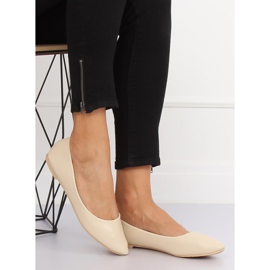 Women's beige ballerinas CC108 Beige 2