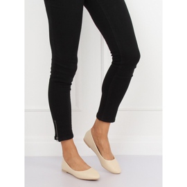 Women's beige ballerinas CC108 Beige 1