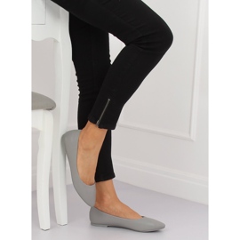 Gray CC108 LT.GRAY ballerinas for women grey 1
