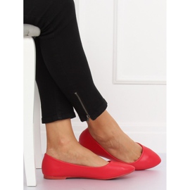 Red women's ballerinas CC108 Red 1