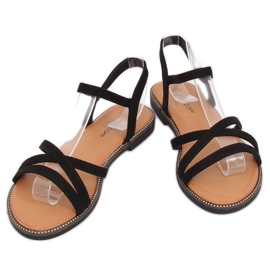 Black women's sandals WL255 Black 1