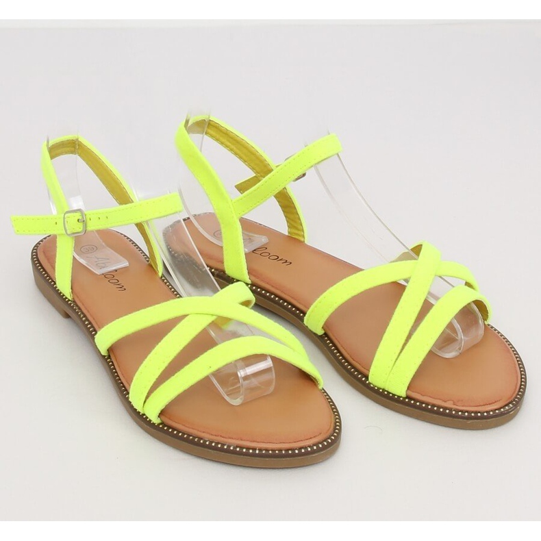 Yellow women's sandals WL255 Yellow 2 Yellow women's sandals WL255 Yellow 2