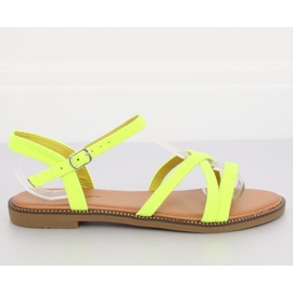 Yellow women's sandals WL255 Yellow 1