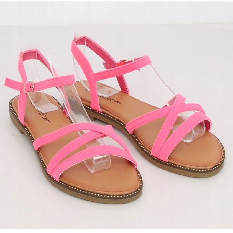 Pink women's sandals WL255 Fushia 1