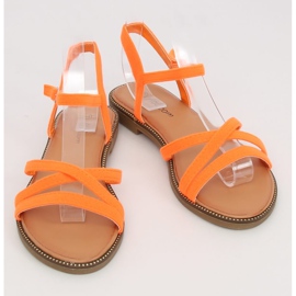 Orange women's sandals WL255 Orange 1