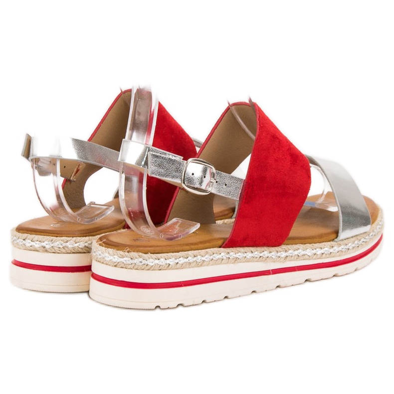 SHELOVET Comfortable sandals red 1