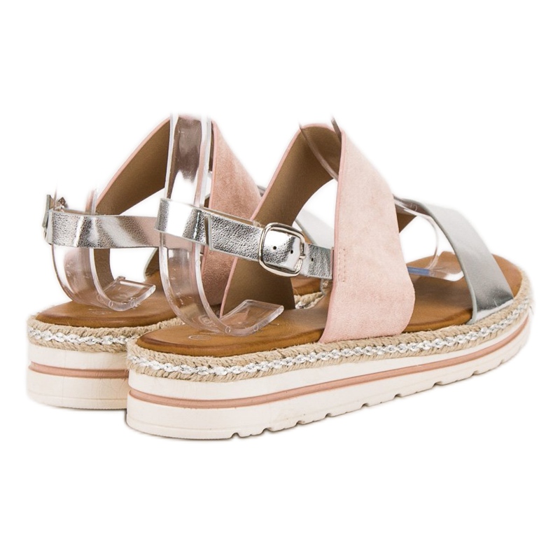 SHELOVET Comfortable sandals pink 2