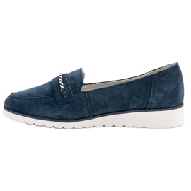 Filippo Leather loafers blue 1