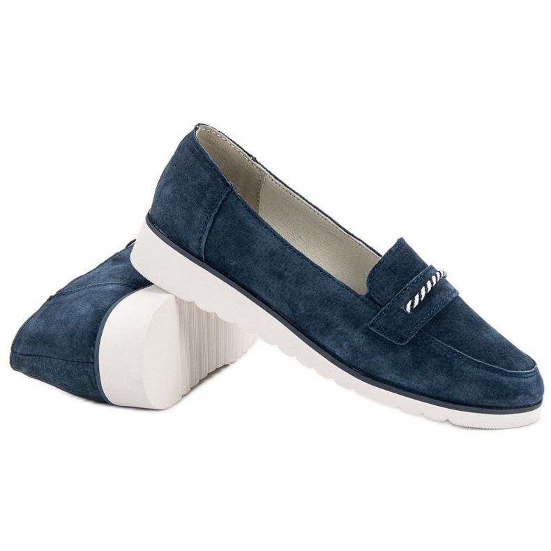 Filippo Leather loafers blue 2