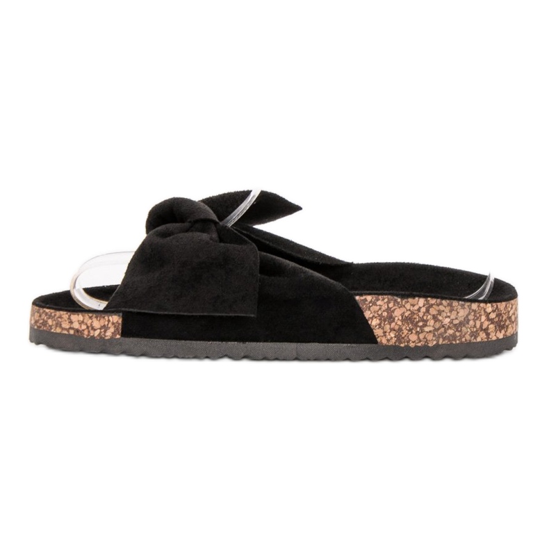 Mannika Slippers With Bow black 1