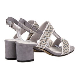 Goodin High Heeled Sandals grey 2