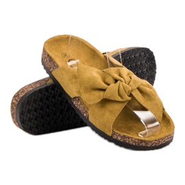 Cm Paris Suede Slippers yellow 2