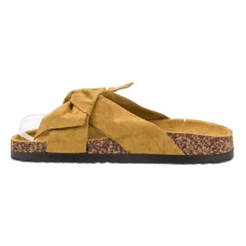 Cm Paris Suede Slippers yellow 1