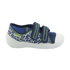 Befado children's shoes 907P103 white blue navy blue 1