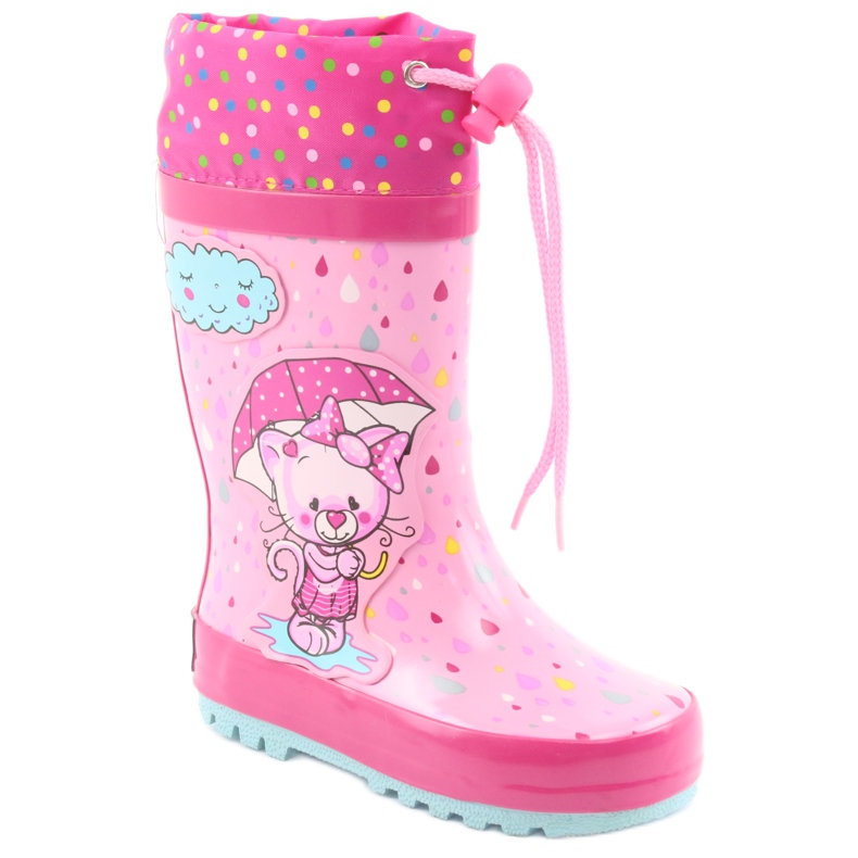 American Club American kitten baby rain boots blue pink 1 American Club American kitten baby rain boots blue pink 1