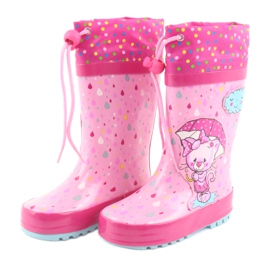 American Club American kitten baby rain boots blue pink 3 American Club American kitten baby rain boots blue pink 3
