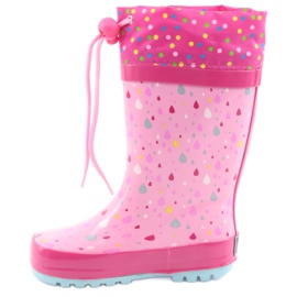 American Club American kitten baby rain boots blue pink 2