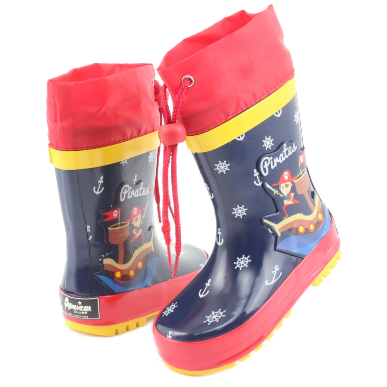 American Club American Pirat children's rain boots red navy blue 4 American Club American Pirat children's rain boots red navy blue 4