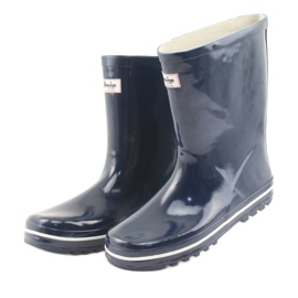 American Club navy blue non-insulated galoshes white 3