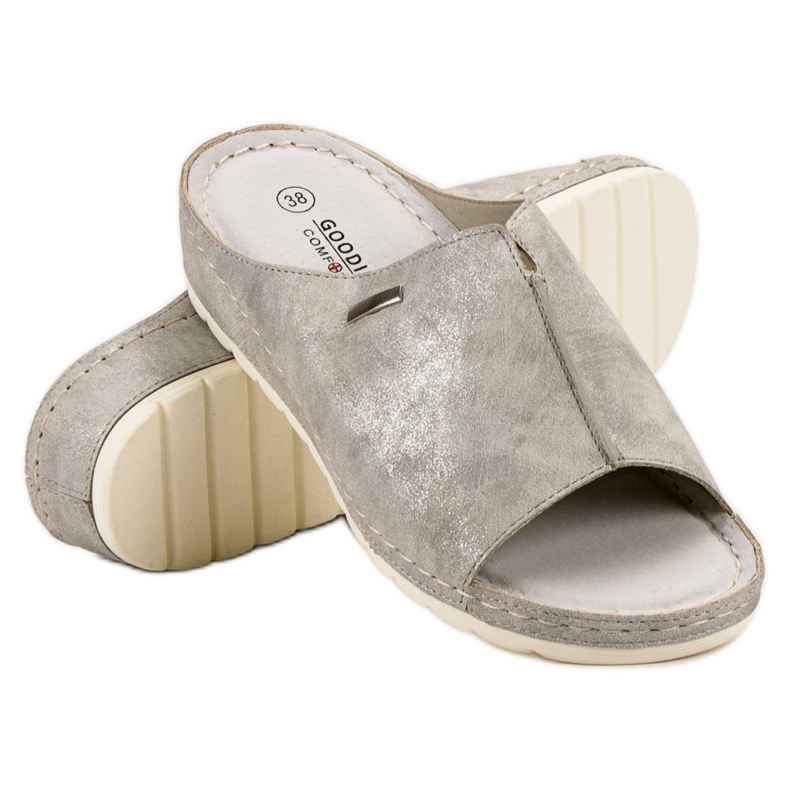 Goodin Silver Slippers grey 2
