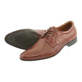 Leather shoes, tied Tur brown 4