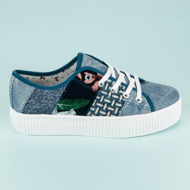 Kylie Women's Sneakers On The Platform blue 2