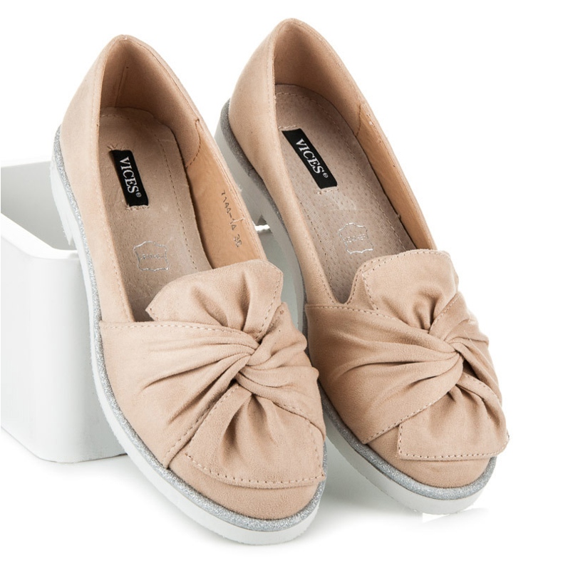 Vices Suede Shoes With Glitter Decorations brown 2