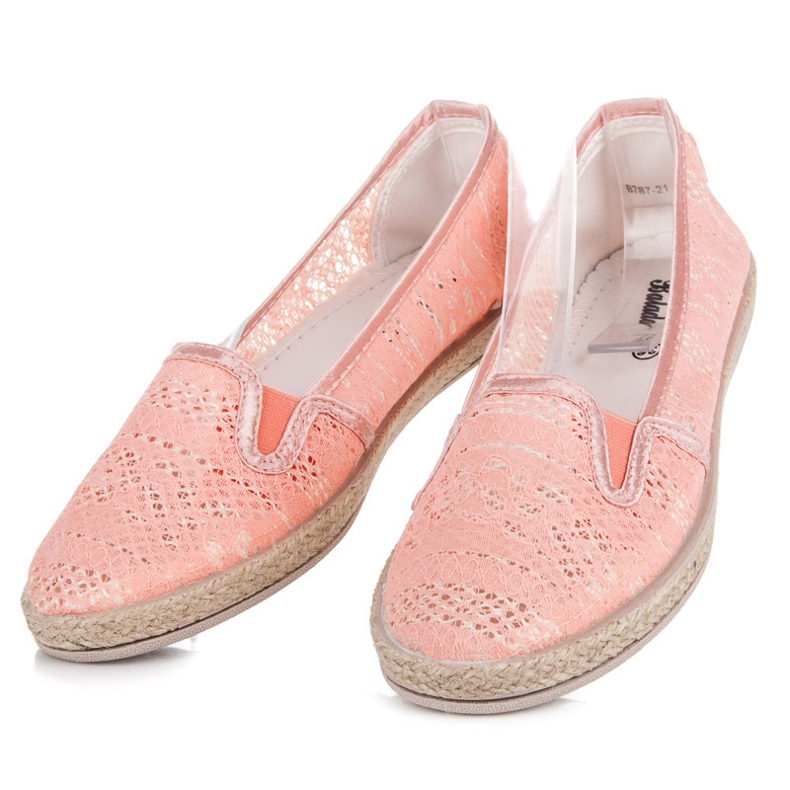 Balada Lace Espadrilles Slip On orange 1