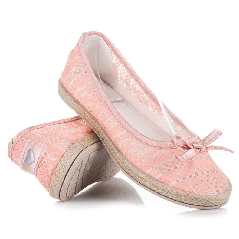 Balada Lace Ballerinas pink 1