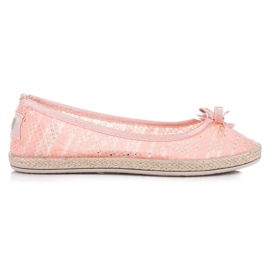 Balada Lace Ballerinas pink 2