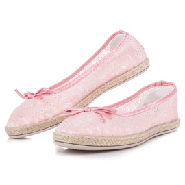 Balada Lace Ballerinas pink 2