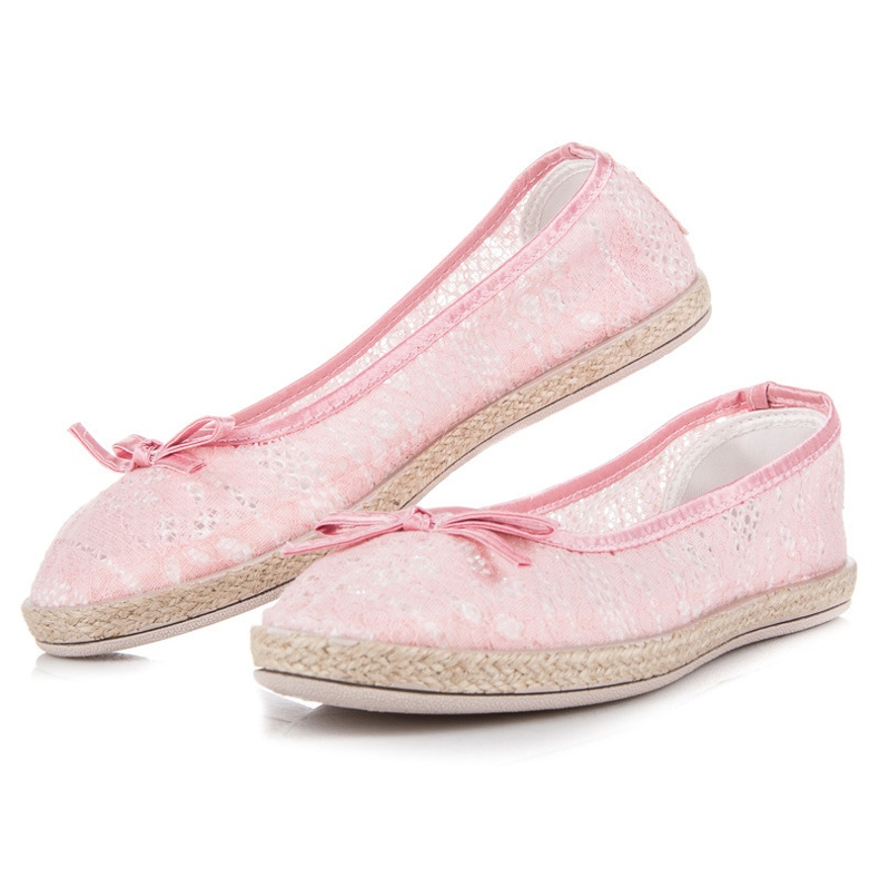 Balada Lace Ballerinas pink 2