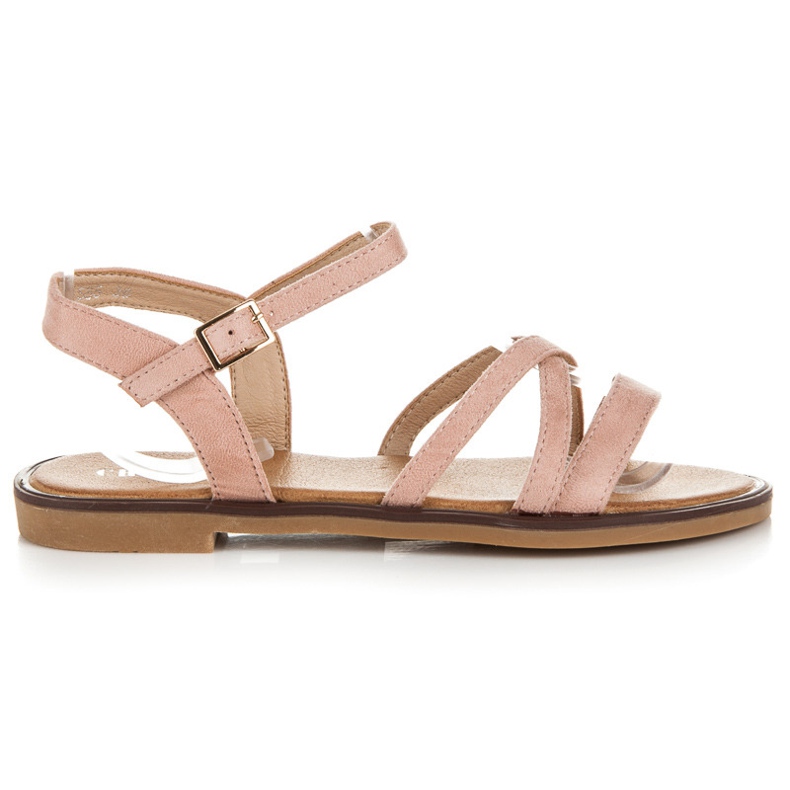 Ch. Creation Suede sandals pink 2