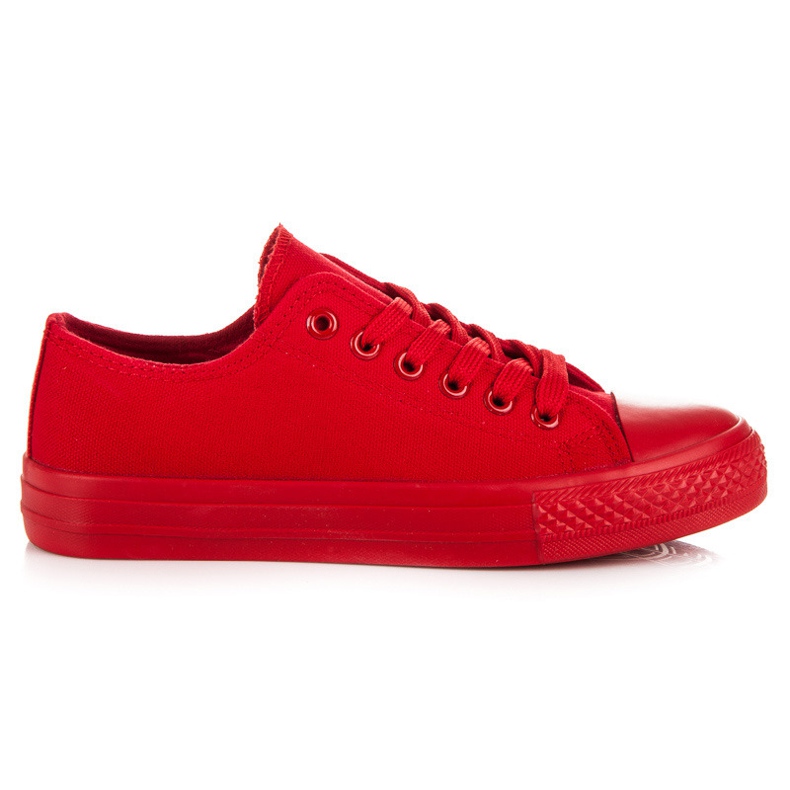 Tied Low Sneakers red 1