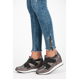 Kylie Rock Wedge Sneakers purple 2