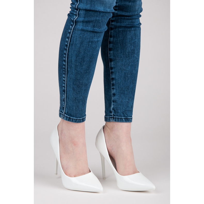 Seastar Sexy lacquered high heels white 1