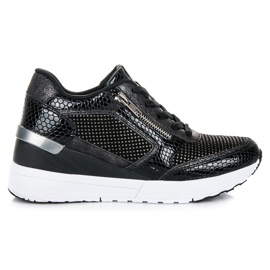 Kylie Sports shoes on a wedge black 2