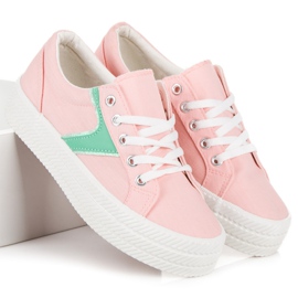 Kylie Sneakers On The Platform pink 2