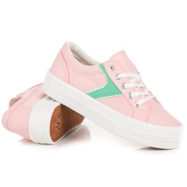 Kylie Sneakers On The Platform pink 1