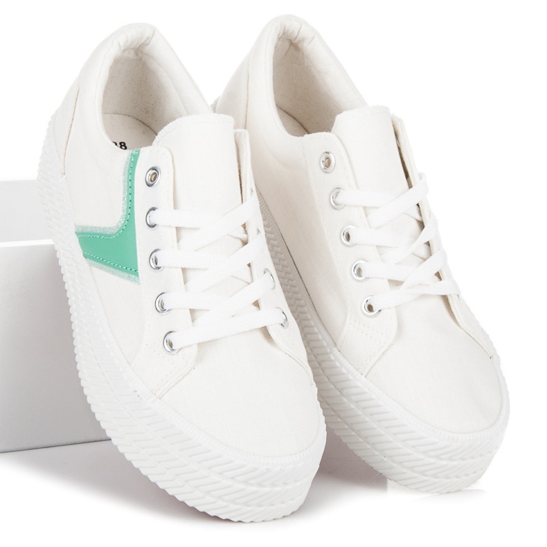 Kylie Sneakers On The Platform white 1