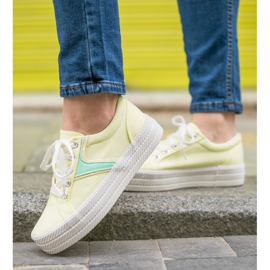 Kylie Sneakers On The Platform yellow 1