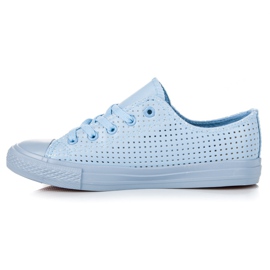 Kylie Openwork Sneakers On The Binding blue 1