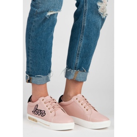 Vices Love Lace-Up Sneakers pink 1