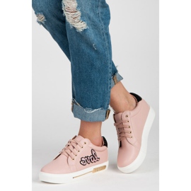 Vices Love Lace-Up Sneakers pink 2