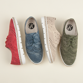 Kylie Openwork shoes Espadrilles blue 1