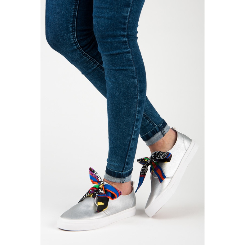 Seastar Stylish Sneakers Tied With A Ribbon grey 2