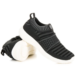 Kylie Slip-on Textile Sneakers black grey 1